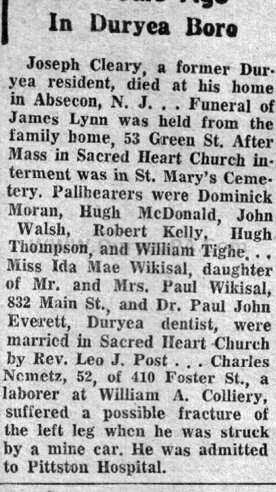 Duryea Pennsylvania Historical Homepage